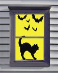 Horsman - Creepy Curtains - Creepy Curtain - Cat & Bats